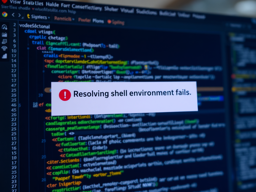 VS Code에서 “Resolving shell environment fails” 오류가 뜨는 이유와 해결 방법